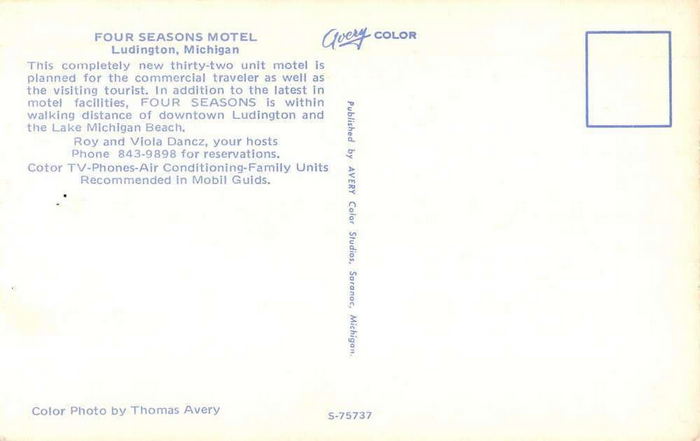 Summers Inn (Four Seasons Motel) - Vintage Postcard (newer photo)
